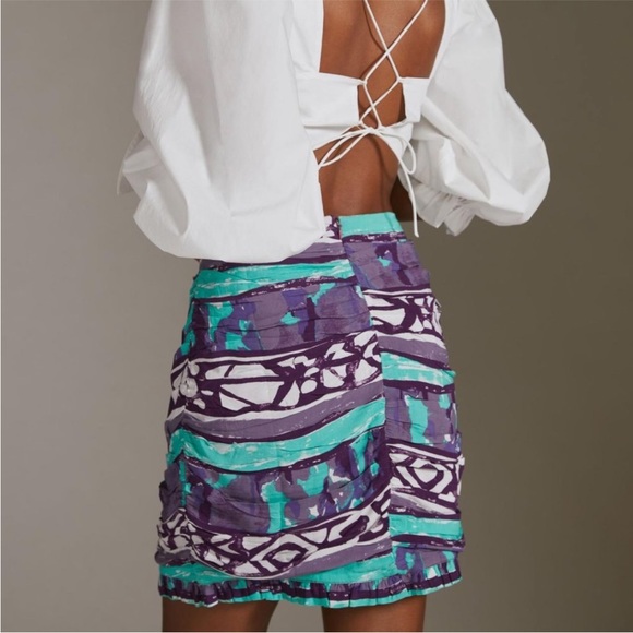 NWT Porridge elesa ruched mini skirt - Picture 5 of 5